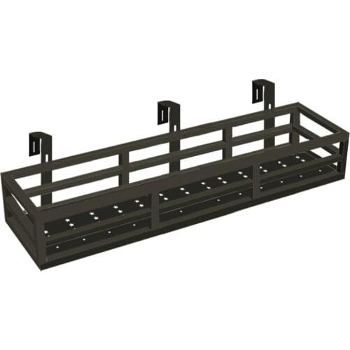 Stainless Steel Balcony Flower Stand Railing Hanging Flower Pot Rack Fence Multi-small Flower Shelf Window Sill Rack Indoor