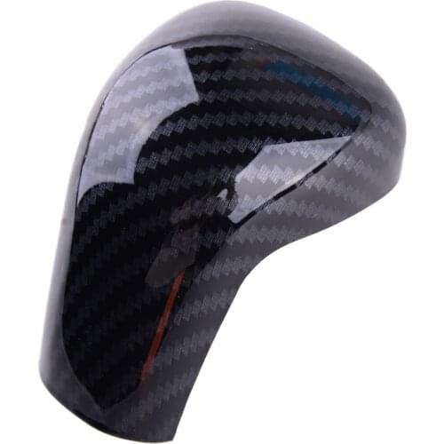 Car AT Model Gear Shift Knob Trim Cover fit for Toyota Corolla 2019 2020 Carbon Fiber Texture ABS Plastic