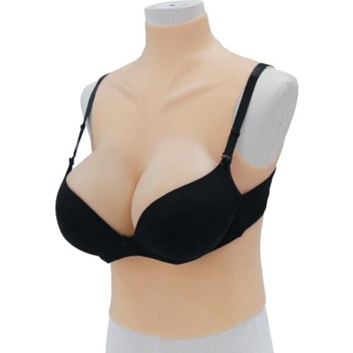 Liifun H cup Silicone Half-Body Breast Forms Realistic Boobs For Cosplay Crossdresser Shemale Transgender