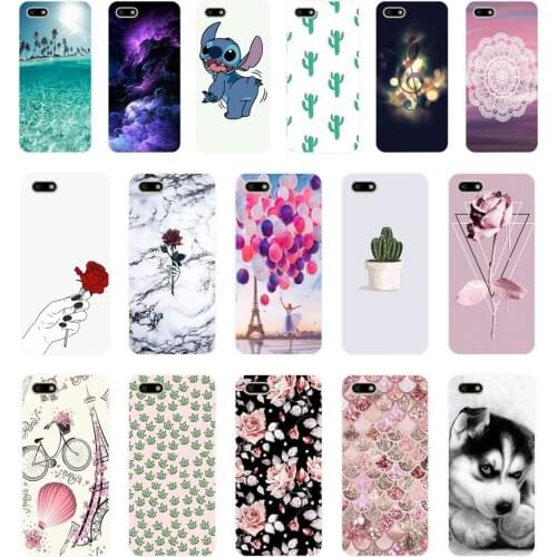D Silicone case For 5.45" inch Huawei Y5 2018 PRIME case Soft back cover Phone Case for on Huawei Y5 2018 case Coque bumper bags