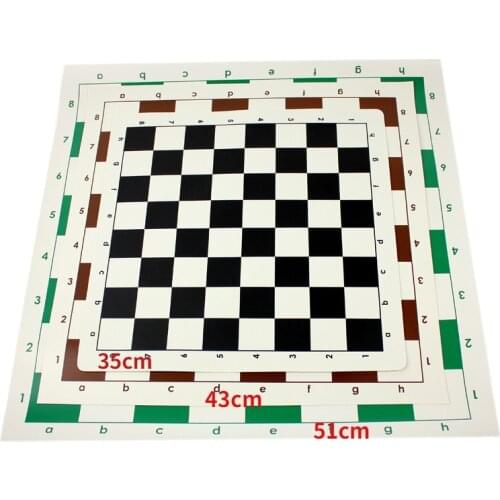 Foreign Trade Hot-selling Chess Chess Board Small, Medium and Large PVC Portable Soft Rollable Leather Chess Board random Colors