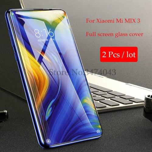 2Pcs/lot Full Cover Tempered Glass For Xiaomi Mi MIX 3 2 2s Screen Protector For Xiaomi Mi MIX 2 2s 3 MIX3 MIX2s MIX2 Glass Film