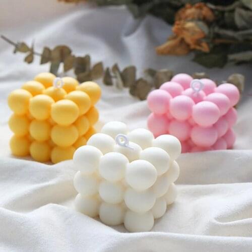 1pcs 3D Stereoscopic Silicone Candle Molds DIY Handmade Scented Candle Mold Epoxy Resin Plaster Candle Making Mould Cake Molds