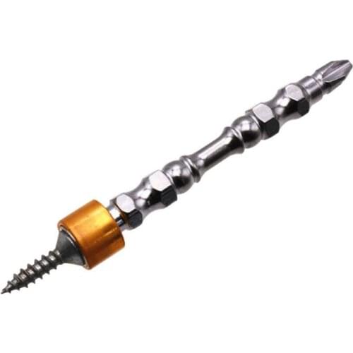 203F 10pcs PH2 Hardness 65mm Double Cross Head Magnetic Electric Screwdriver Bit Phillips Screw Driver With Ring