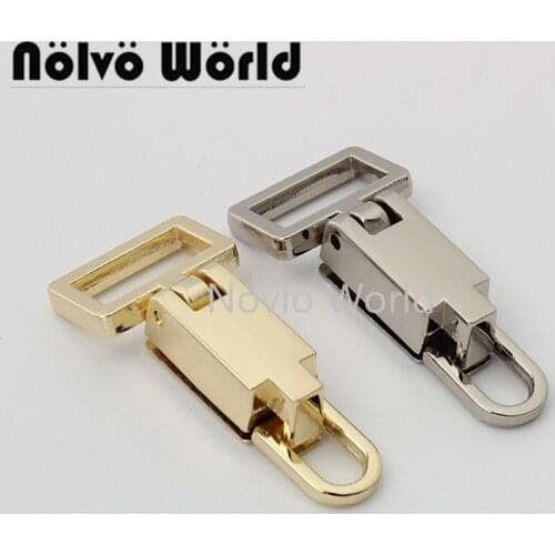 5-25pairs 49*16mm 2 colors 16mm inner zinc alloy bag hanger strap connector buckle for chain bag purse accessories