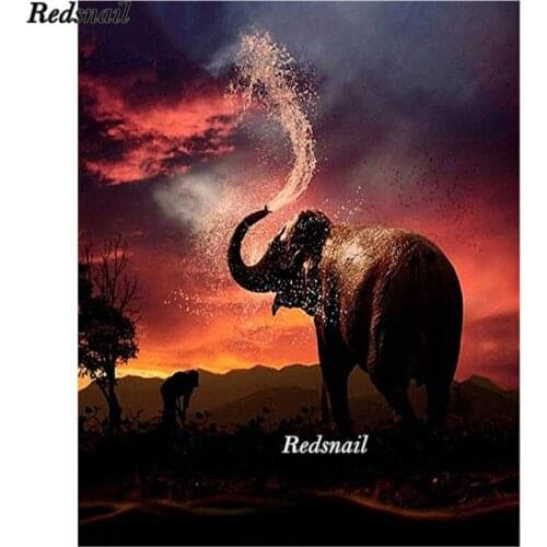 5d Diy Diamond Painting Animal Elephant Diamond Embroidery Cross Stitch kits Diamond Mosaic Painting Rhinestones Decor EE533