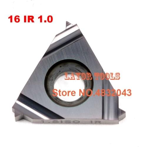 Free Shipping 16IR/16NR 1.0ISO Internal Indexable Tungsten Carbide Threading Lathe Inserts for SNR/SIR Threaded Lathe Holder