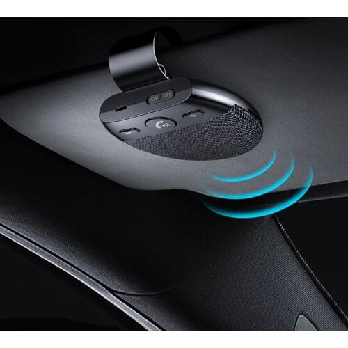 SP11 Wireless Vehicle Car Bluetooth V5.0 Speakers Handsfree Car Kit Hands-free Bluetooth Speakerphone Sun Visor Car Accessories