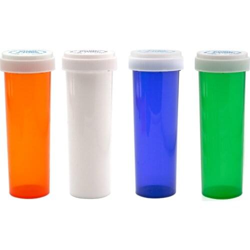 Biggest 60 Dram Push Down & Turn Vial Container Acrylic Plastic Storage Stash Jar Pill Bottle Case Box Herb Container