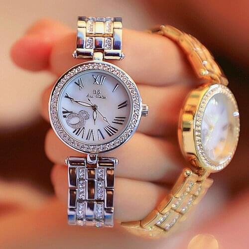 Женские серебряные часы BS bee sister China At AliExpress