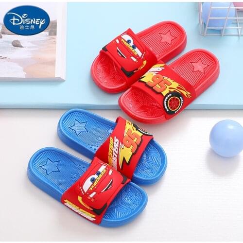 Disney Cars Story Childrens Sandals Summer Cartoon 3-16 Years Old Childrens Slippers Home Indoor Beach Lightweight