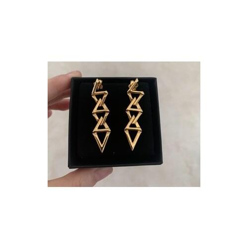 Retro fashion personality elegant chain earrings