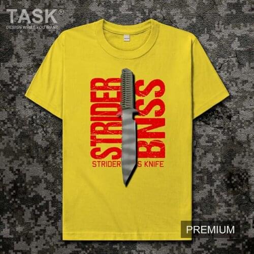 Tactical Knife USA Strider Bnss military weapon fan cotton streetwear summer tees printing Short sleeve t-shirt Mens fashion top