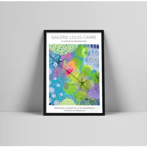 Galerie Louis Carre Exhibition Posters and Prints Floral Gallery Wall Art Pictures Abstract Canvas Painting for Home Room Decor