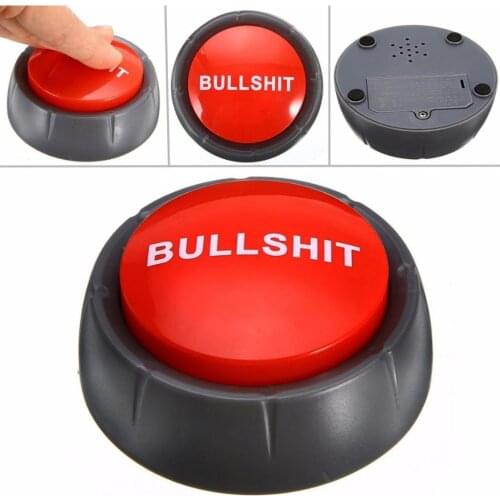 Talking Button Bullshit Maybe No Sorry Yes Sound Button Toys Home Office Party Funny Gag Toy For Funny Party
