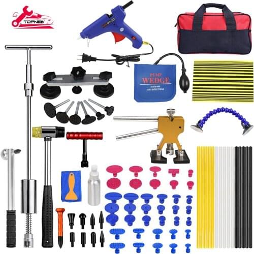OUTILS ENLEVER LES DENTS SANS PEINTURE OUTILS DE RETRAIT DE DENT ENSEMBLE KIT D'OUTILS DE RÉPARATION DE VOITURE RÉFLECTEUR E