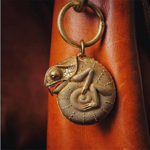 Chameleon-Tape Measure, Brass Tape Measure Animal Foot,Metric Tape Measure Tool Waterproof Distance Measuring Tape Measuring