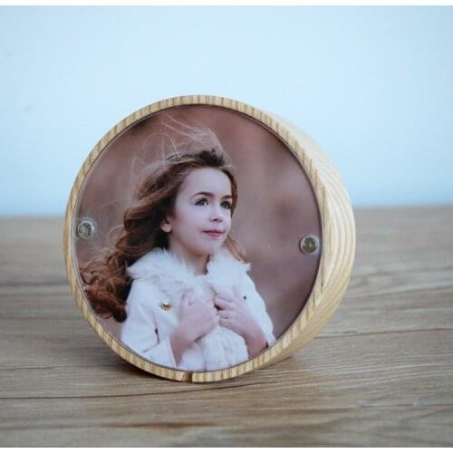 Creative Decoration Customized Birthday Gift Valentines Day Gift Wooden Photo Frame Music Box Home Decoration Accessories
