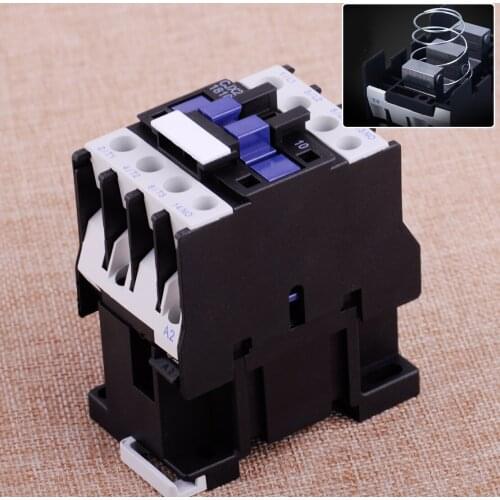 LETAOSK CJX2 1810 Black Power AC Contactor 1NO AC 220V M7 50 60Hz Coil Motor Starter Relay 32A 3 Phase Pole