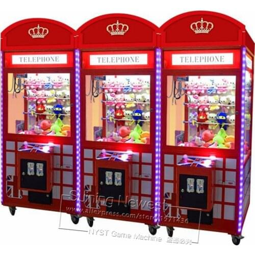 NYST Hot Selling Amusement Doll Machine Token Coin Operated Catch Toys Cranes Claw Arcade Game Machine For Game Center