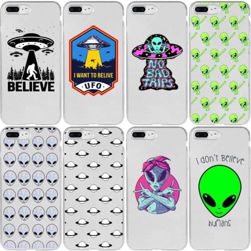 Cute Alien Believe UFO Cover Case for Xiaomi Redmi K20 K30 4X 4A 5A 6A 7A 8A 9C 9A Pro Plus