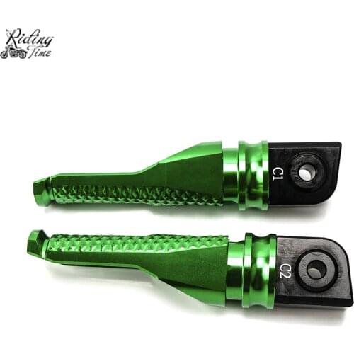 Motorcycle Rear Foot Pegs Footrest For Kawasaki ZX10R ZX6R ZX636 ZX9R ZX12R ZX14R ZZR1400 GTR1400 ER6N ER6F Z650 Z750 Z800 Z900