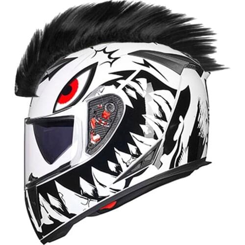 Motorcycle Helmet Hair Punk Motorcycle Decoration Ski Party Caps Decoration Party Hats Helmet Stick Unisex Parts