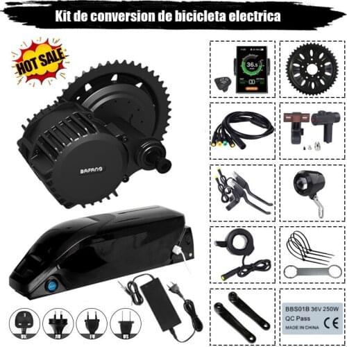 EU US No tax New 48V 1000W BBSHD Bafang mid drive electric motor kit with 52V /48V 14AH Li-ion ebike battery