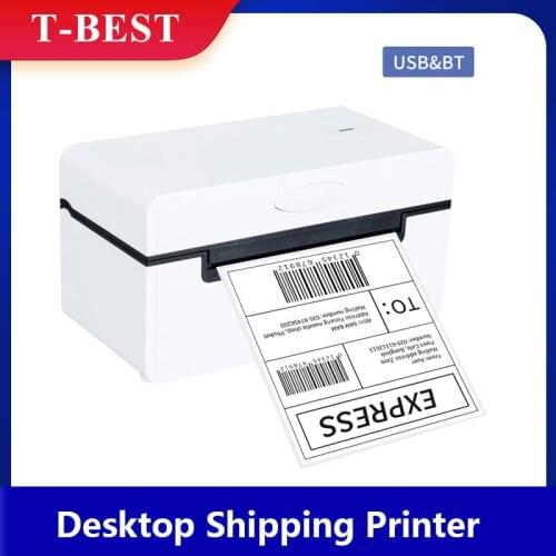 Aibecy Desktop Thermal Label Printer for 4x6 Shipping Package Label Maker 180mm/s USB&BT Thermal Sticker Printer Max.110mm Paper