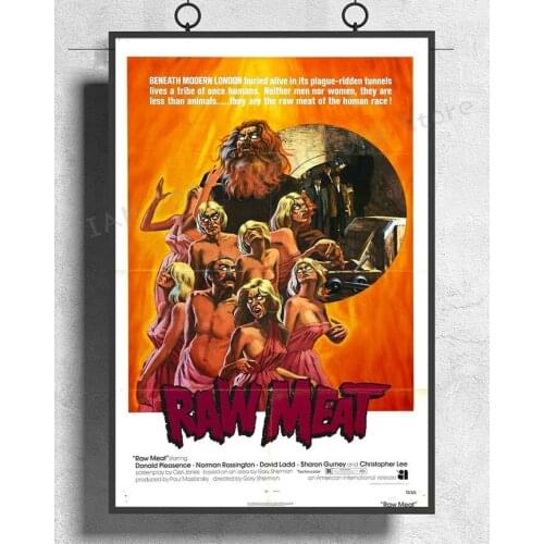 NJ713 DEATH LINE aka RAW MEAT Movie 1973 Donald Pleasance Wall Sticker Silk Poster Art Home Decoration