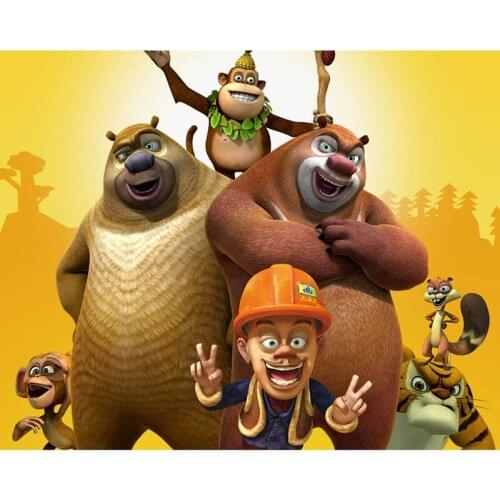 2019new 5d Diy Diamond Painted "Bear Infested" Full Round / Square Diamond Embroidered Rhinestone home decor