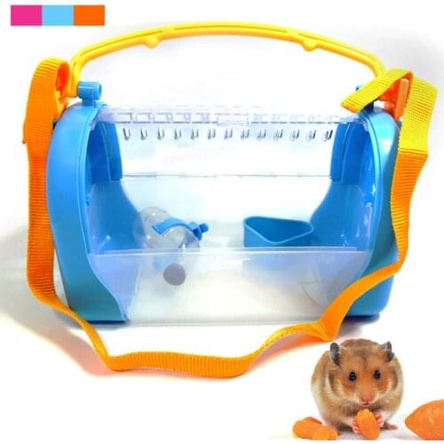 Hamster sling cage out portable cage acrylic guinea pig basic pet cage