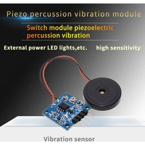Piezoelectric shock tap sensor Vibration switch module piezoelectric sheet percussion for Arduino 51 UNO MEGA2560 r3 DIY Kit