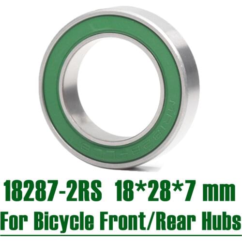 18287-2RS Bearing 18*28*7 mm ( 1 PC ) ABEC-3 18287 RS Bicycle Hub Front Rear Hubs Wheel 18 28 7 Ball Bearings