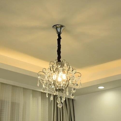 Pendant Lamp European Style Crystal Chandelier Modern Crystal Pendant Light Bedroom Light Dining Room Living Room Restaurant