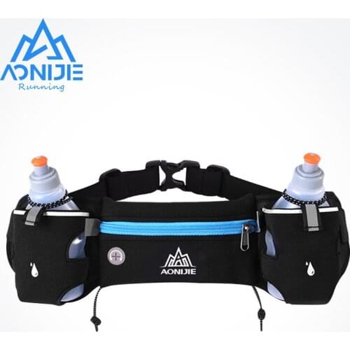 AONIJIE E834 Marathon Jogging Cycling Running Hydration Belt Waist Bag Pouch Fanny Pack Phone Holder For 250ml Water Bottles