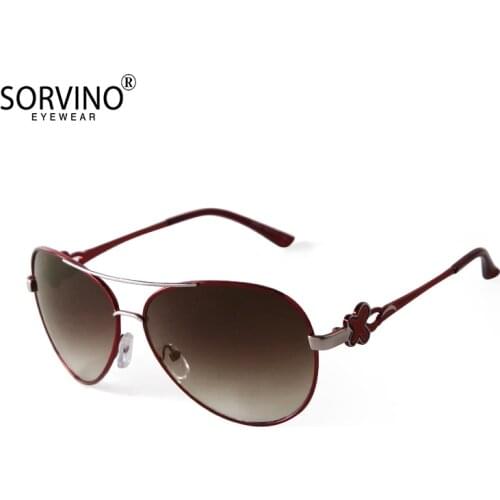 SORVINO Retro Sunglasses Men High Quality Metal New Double Nose Trendy Flower Luxury Design Women Oval Frame Brown Glasses A0030