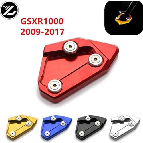 Motorcycle Side Stand Kickstand Enlarge Extension Pad for SUZUKI GSXR1000 2009 2010 2011 2012 2013 2014 2015 2016 2017
