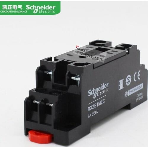 10 pieces of Schneider Relay Base Relay RXZE1M2C 8-hole 7A / 250V Adapter RXM2LB