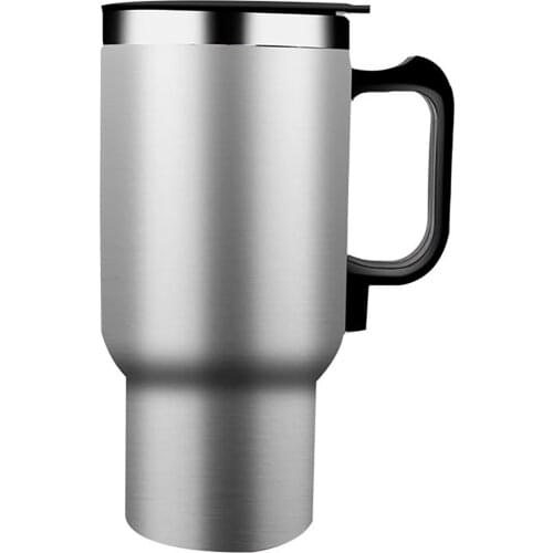 Auto Car Heating Cup Kettle Boiling Stainless Steel 12 V Electric Thermos Water Heater Kettle Portable 500ML Auto Heating Bottle