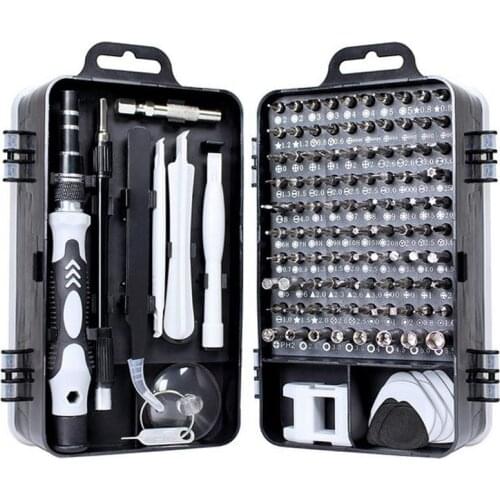 115 in 1 Screwdriver Set Chrome Vanadium Steel Screwdriver Drill Bit Multifunctional Precision Mobile Phone Repairer Hand Tool
