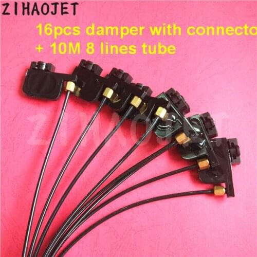 16pcs uv small ink damper + 16pcs screw o ring + 10 meter 8 line uv ink tube 3x1.8mm For Epson R2000/1390/R1900/330 Printers