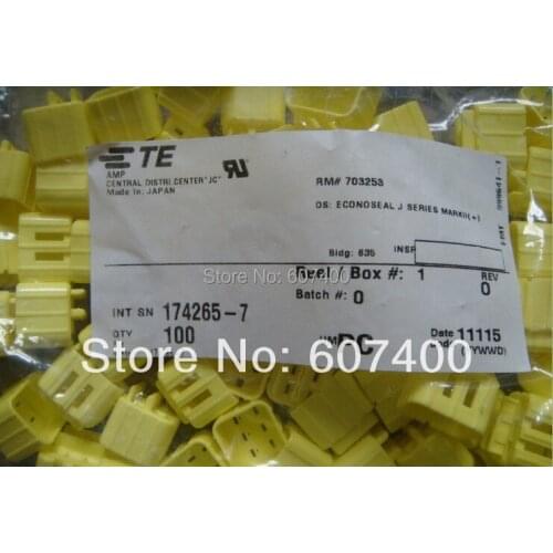 174265-7 CONN CAP 6POS DOUBLE LOCK YELLOW COLOR TYCO housings TE AMP housings connectors terminals 100% new and original parts