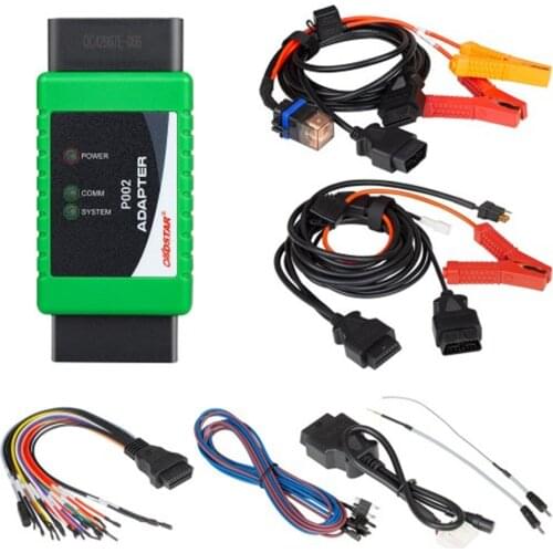 OBDSTAR P002 Adapter Full Package with 8A Cable + All Key Lost Cable + Bosh ECU Flash Cable Work with X300 DP Plus/X300 Pro4