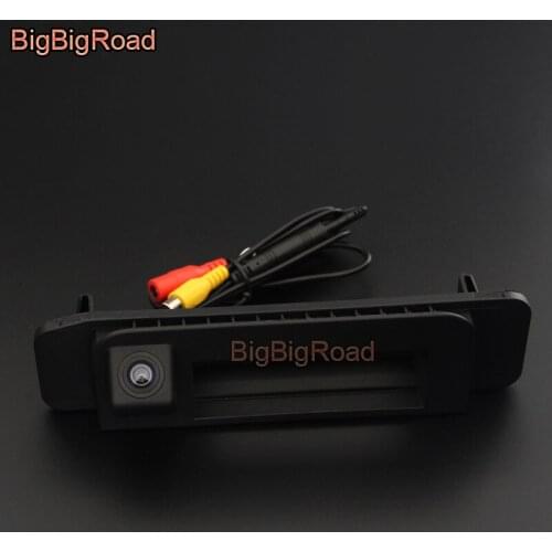 BigBigRoad For Mercedes Benz C Class MB W205 C180 C200 C280 C300 C350 CLA Class C117 2015-2018 Car Rear View Trunk Handle Camera