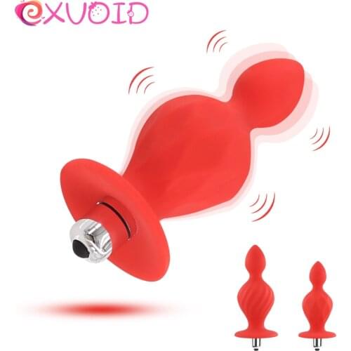 EXVOID Big Anal Vibrator Sex Toys for Women Dildo Vibrator Anal Beads Dildo Silicone Adult Products Butt Plug Prostate Massage
