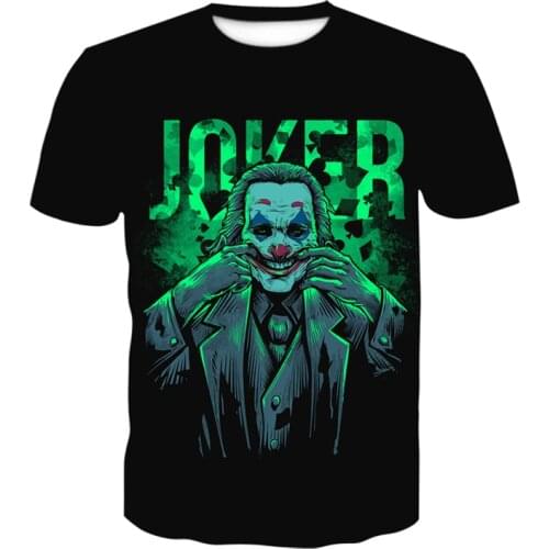 Joker T Shirt Mans Shirt Anime Mens T Shirts Horror Women Tshirt Hip Hop Top Tees Streetwear oversize t-shirt with Jokes Manga