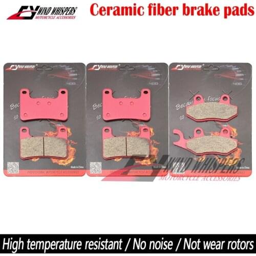 Motorcycle Ceramic Front Rear Brake Pads For Kawasaki ZX-10R ZX10R ZX 10R (ZX 1000 E8F/E9F/FAF）2008 2009 2010