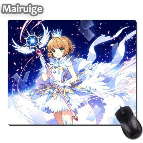 Mairuige Beautiful Cute Anime Girls Mahou Shoujo Cardcaptor Sakura Pattern Mousepad Anti-skid Wearrubber Soft Mouse Pad Pc Mat