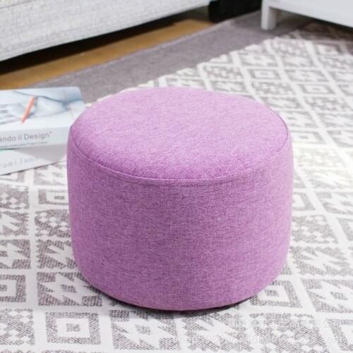Creative Stool Fashion Sofa Stool Fabric Stool Living Room Wood Frame Stool Small Bench Home Simple Child Seater